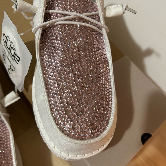 Custom rhinestone Bridal Hey Dudes - Picture 4 of 6